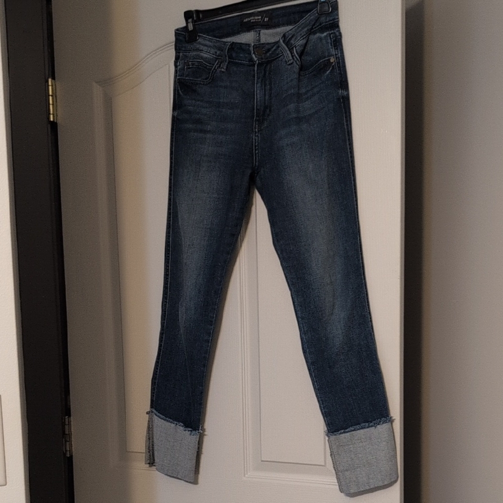 Just Black Dark Blue Ankle Jeans